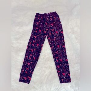 Poof! Girl, Heart Patterned Leggings, Girls M/10-12